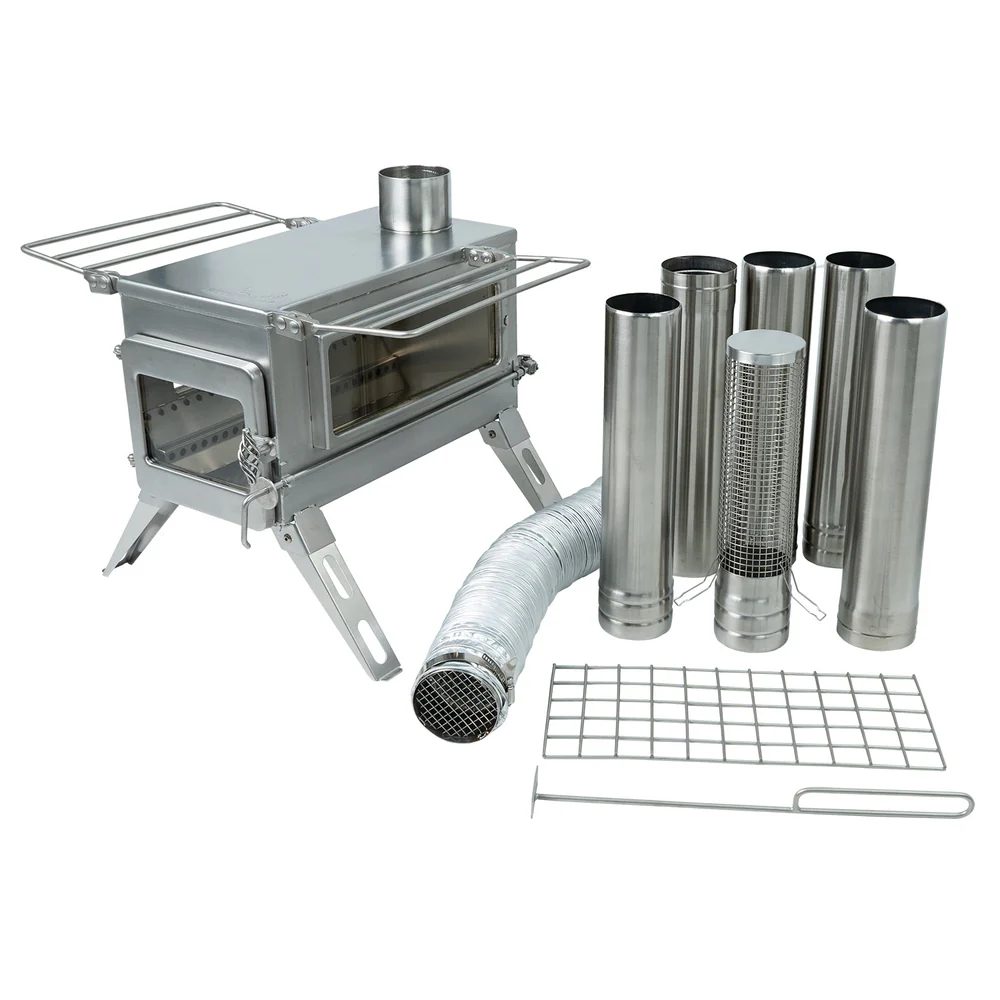 Winnerwell Nomad PLUS Zeltofen mit doppeltem Sichtfenster & externer Luftzufuhr
